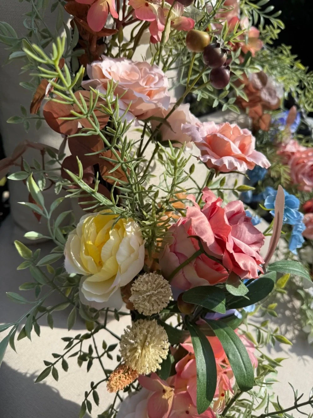 Frontgate Floral Garland - NWT